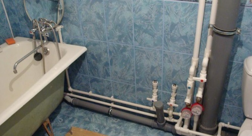 Замена разводки в ванне. Качканар